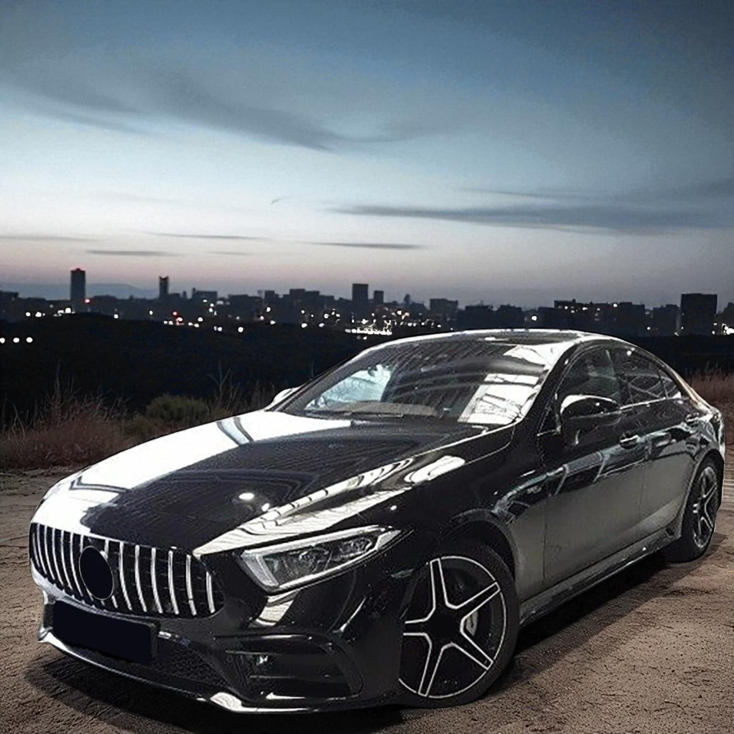 💫 Griglia Sport Cromo Nero Lucido per Mercedes CLS C257 2017–2023💫