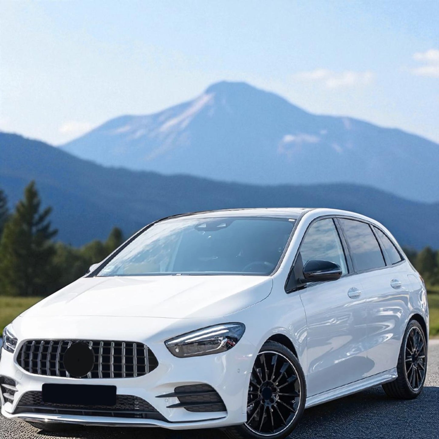 💫 Griglia Sport Cromo Nero Lucido per Mercedes Classe B W247 (dal 2018)💫