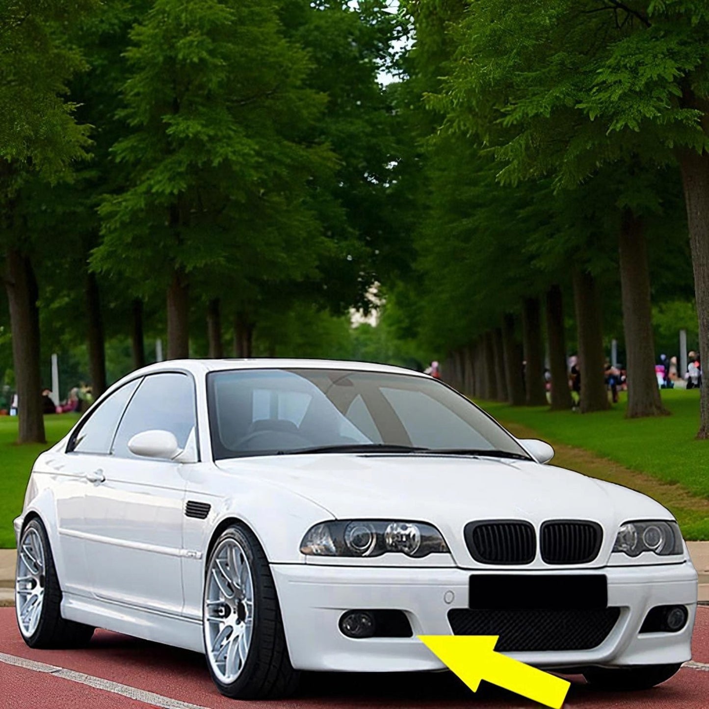 💫Coperture Paraurti/Fendinebbia Nero Lucido adatte per BMW Serie 3 E46💫
