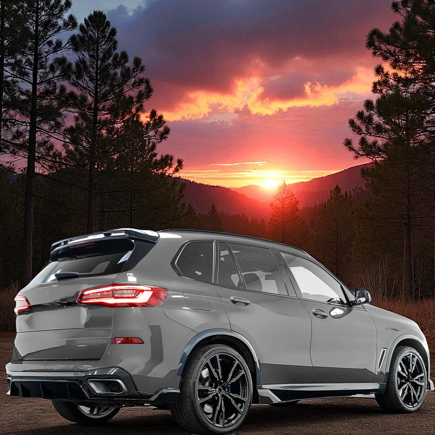 💫 Diffusore Posteriore Performance Nero Lucido per BMW X5 G05 (dal 2019)💫