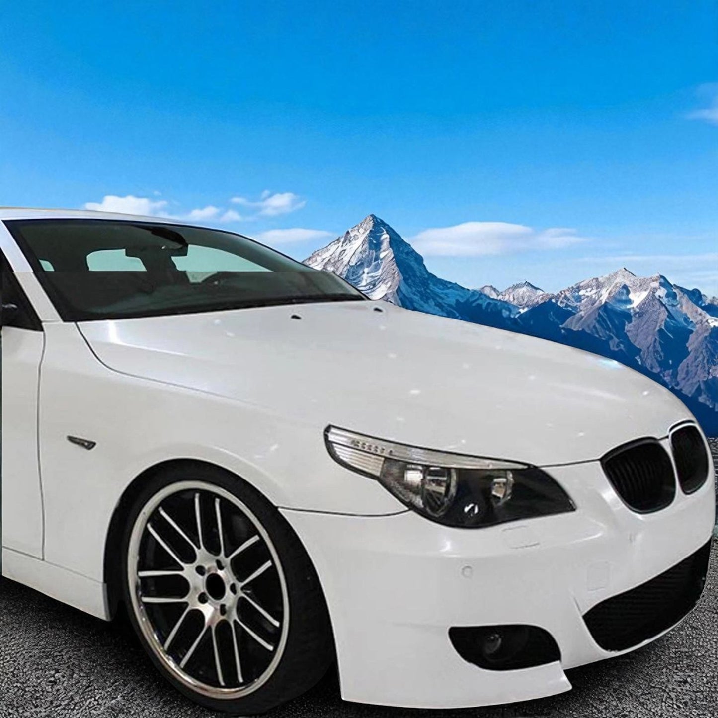 💫Indicatore di Direzione Laterale a LED Nero Fumo per BMW Serie 5 E60💫