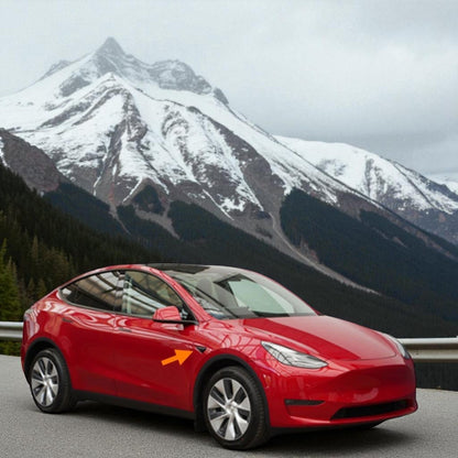 🎀Spoiler Bordi Telecamera Laterale Nero Lucido per Tesla Model 3🎀