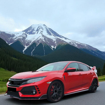 🎀Allargamento Passaruota Nero Lucido per Honda Civic BERLINA 2016–2020🎀