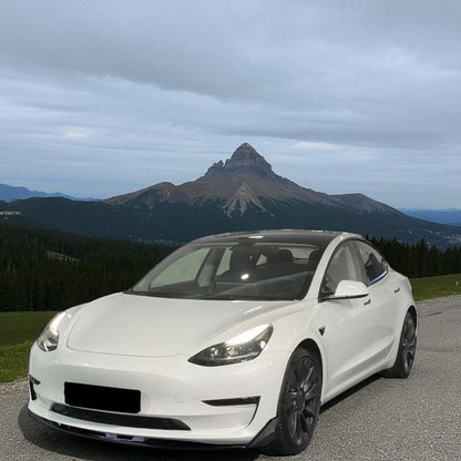 🎀 Spoiler Anteriore Performance Lip Nero Lucido per Tesla Model 3 (2018+)🎀