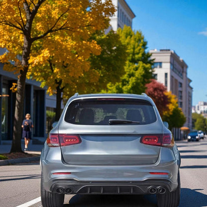 🎀Diffusore Posteriore Sport + Terminali di Scarico per Mercedes GLC X253 🎀
