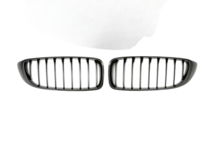 🎀Griglia Sportiva Nero Lucido per BMW Serie 4 F32 F33 F36 e M4 F82 + M3 F80🎀