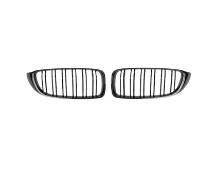 🔥ART.2758 Griglia Sportiva Doppia Lamella Nero Lucido per BMW F32 / F33 / F36🔥