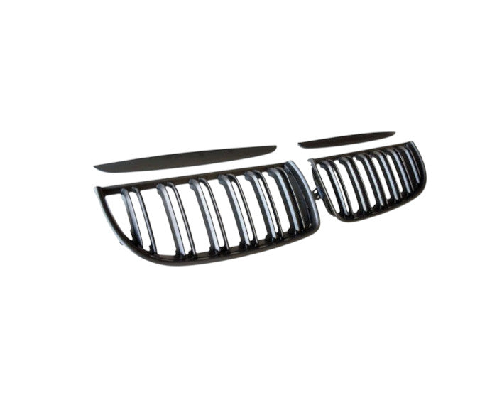 🔥ART.2753 Griglia Sportiva Doppia Lamella Piatta Nera per BMW Serie 3 E90 🔥