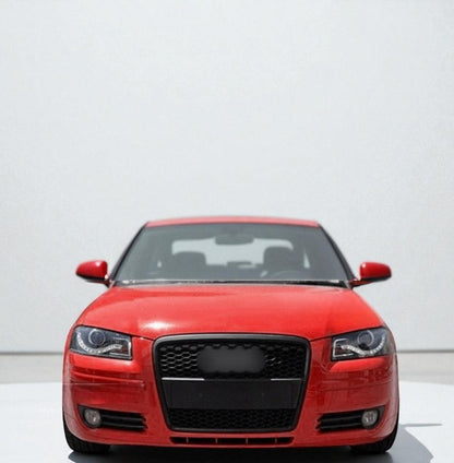 🎀art.2812- Griglia Anteriore RS-Style Nero Opaco compatibile AUDI A3 8P 🎀