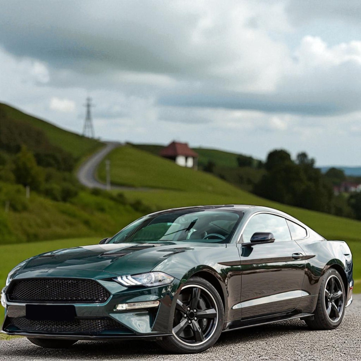 💫Set Griglia Bullitt Style Superiore + Inferiore per Ford Mustang 6 Facelift 💫