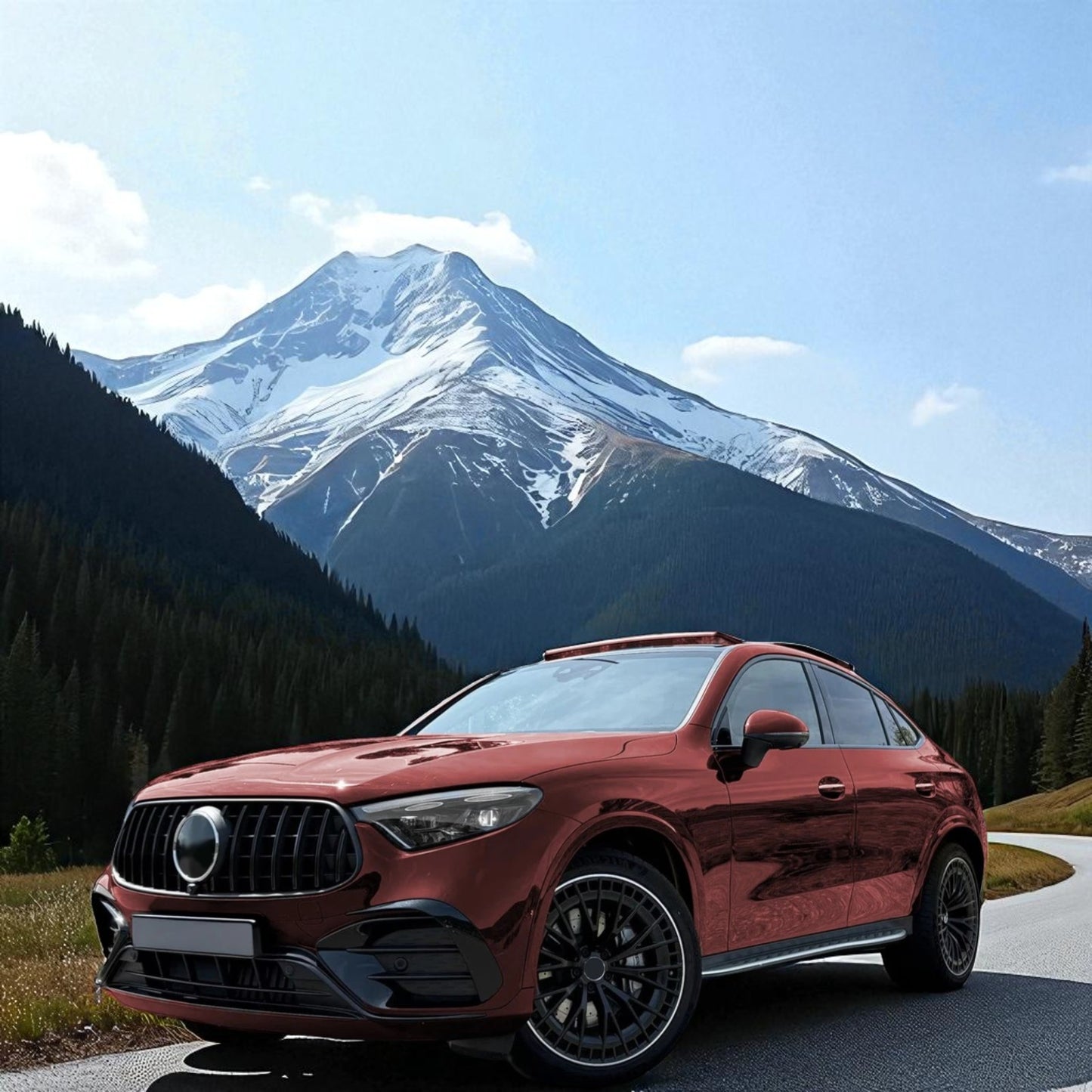 🎀Calandra Sportiva Nera Lucida per Mercedes GLC X254 / Coupé C254 dal 2022🎀