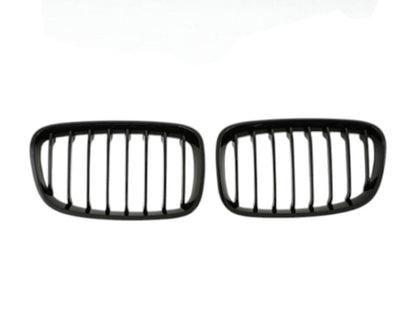 🎀Griglia Nera Lucida a Barra Singola per BMW Serie 1 F20 F21 2011-2015🎀