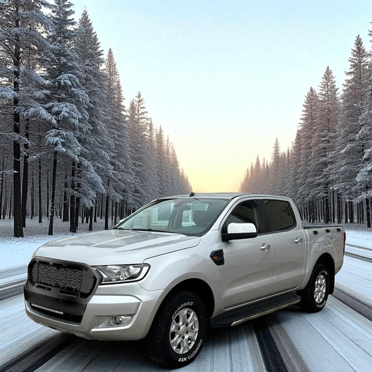 💫Griglia a Nido d’Ape Performance Black per Ford Ranger T7 (2016–2019 ...