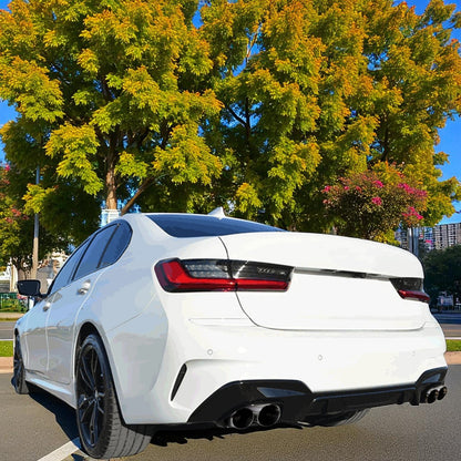💫Diffusore Posteriore + Doppi Terminali di Scarico per BMW Serie 3 G20💫