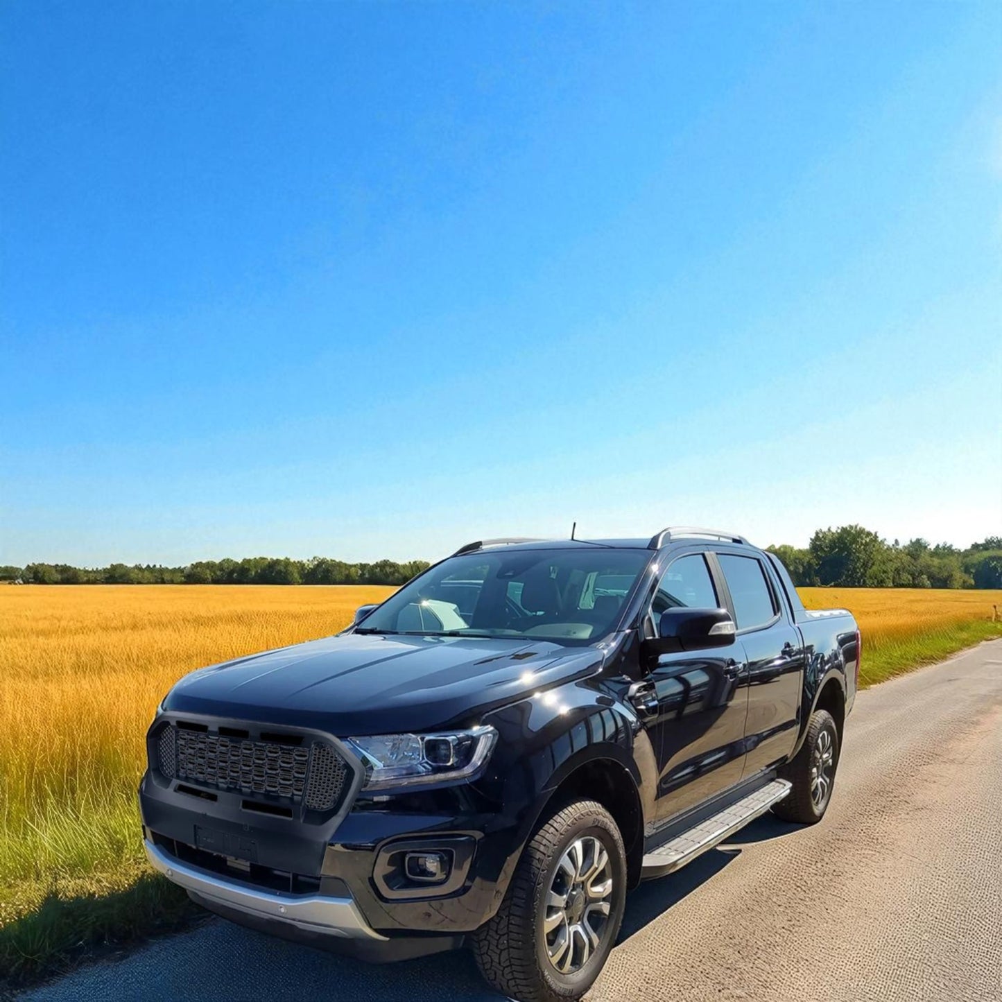 💫Griglia a Nido d’Ape Performance Nera per Ford Ranger T8 (2019–2023)💫