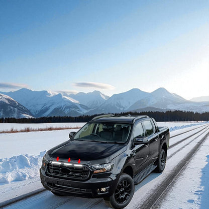 💫 Griglia Doppia Barra Nera con LED per Ford Ranger T8 (2019–2023) – 2.0 TDCi💫