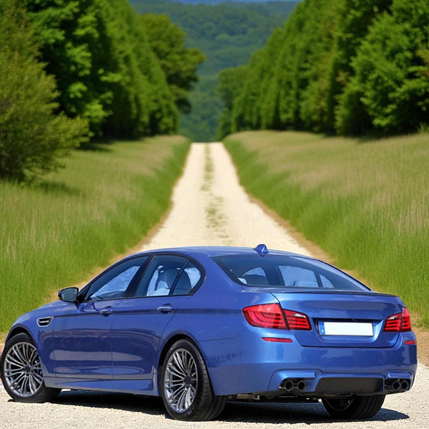 💫 Terminali di Scarico a Doppio Tubo Sport Look Nero per BMW Serie 5 F10/F11💫
