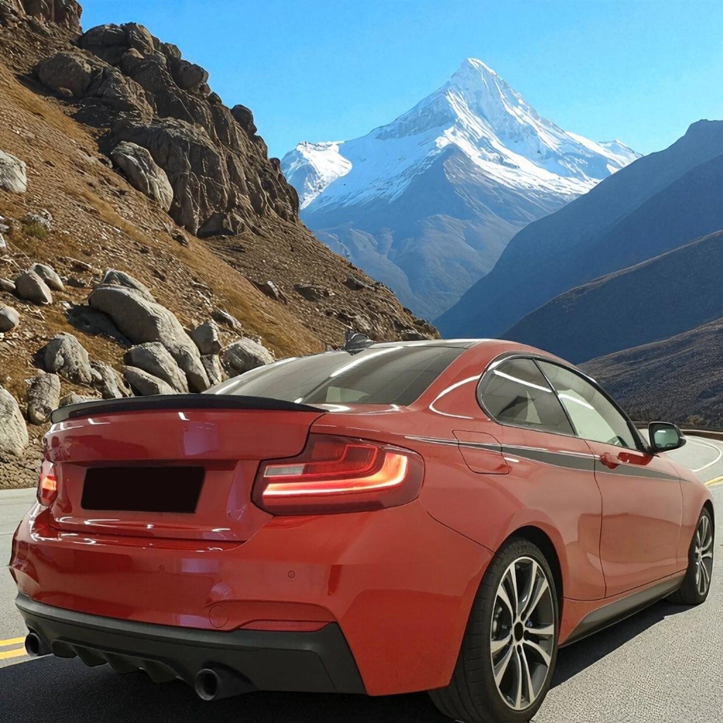 💫Diffusore posteriore Performance Nero opaco per Serie 2 BMW F22 💫