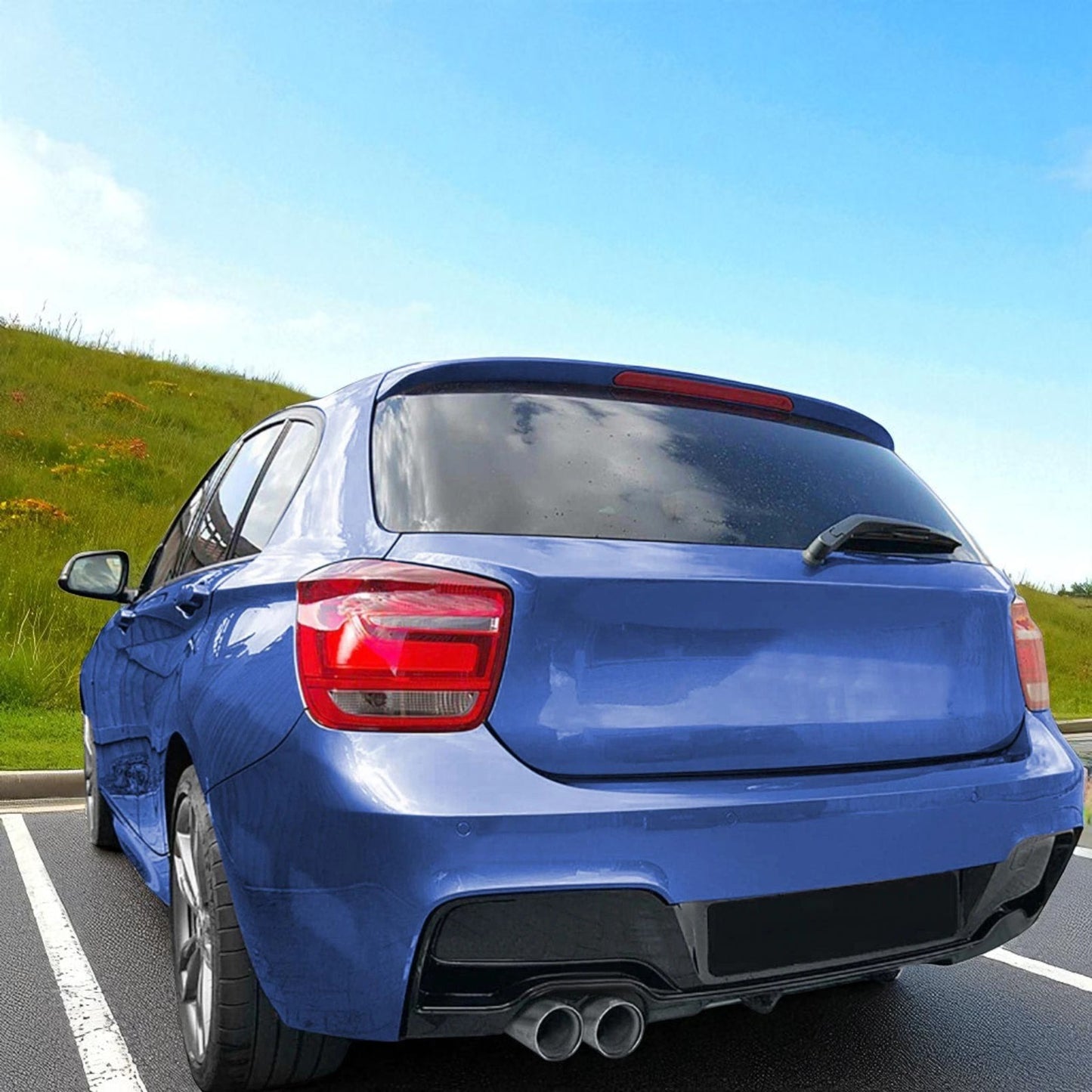 💫Diffusore Posteriore Performance Nero Lucido per BMW Serie 1 F20 (2011–2019)💫