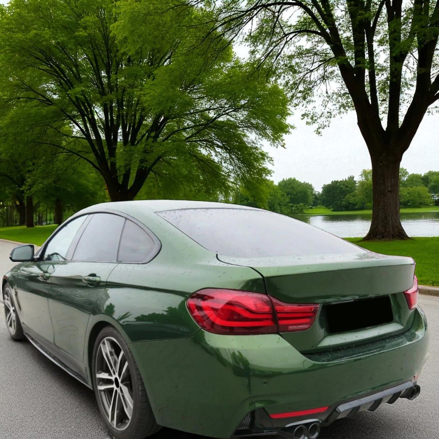 💫Diffusore Posteriore con Doppio Scarico per BMW Serie 4 F32 Coupé(2013–2020)💫