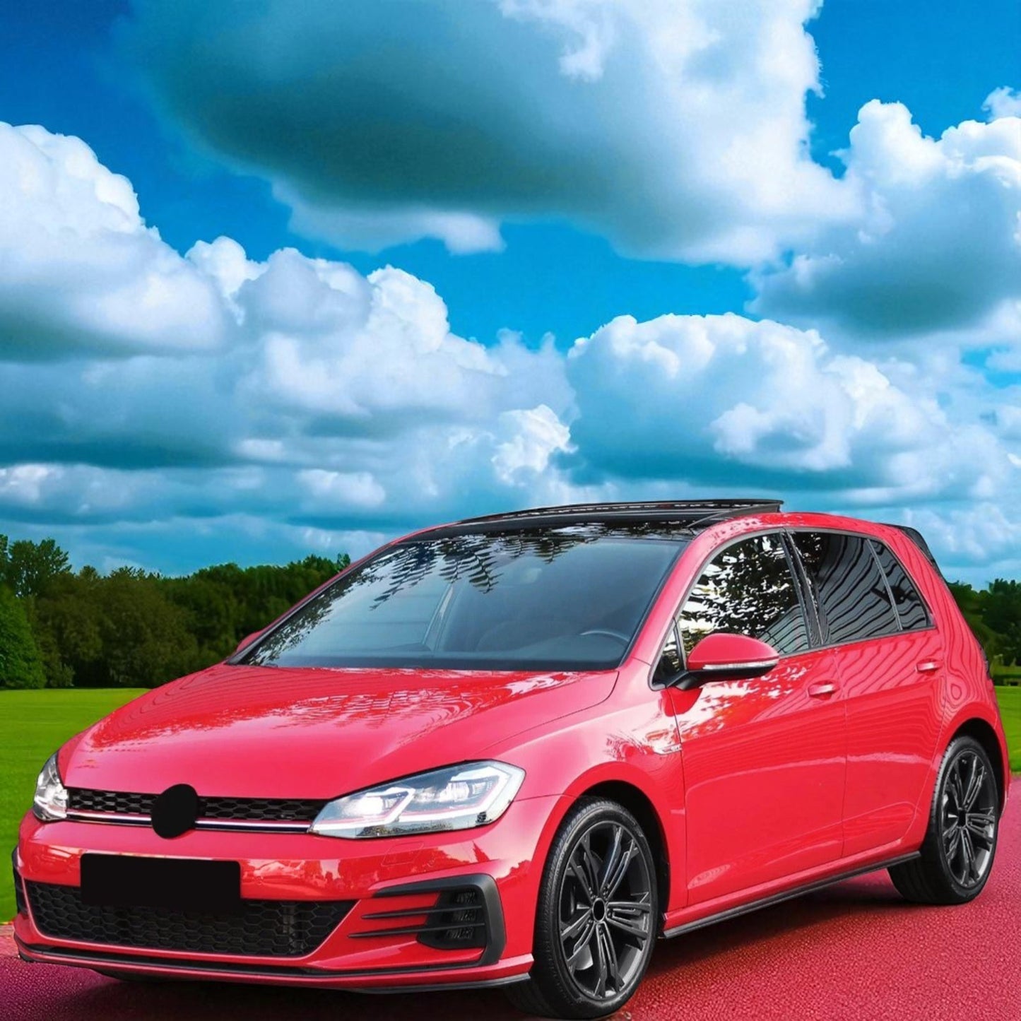 💫 Fari Fendinebbia LED Neri Fumo (Destro + Sinistro) per VW Golf 7 GTI / GTD 💫
