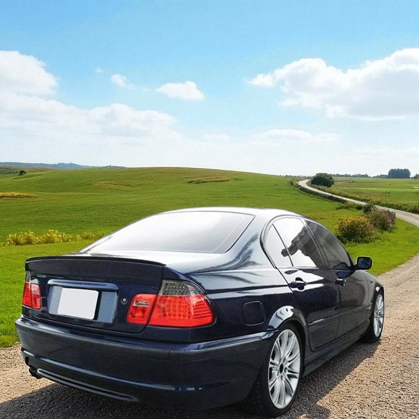 💫Spoiler Posteriore Sport Lip Nero Lucido adatto per BMW Serie 3 E46 Berlina💫