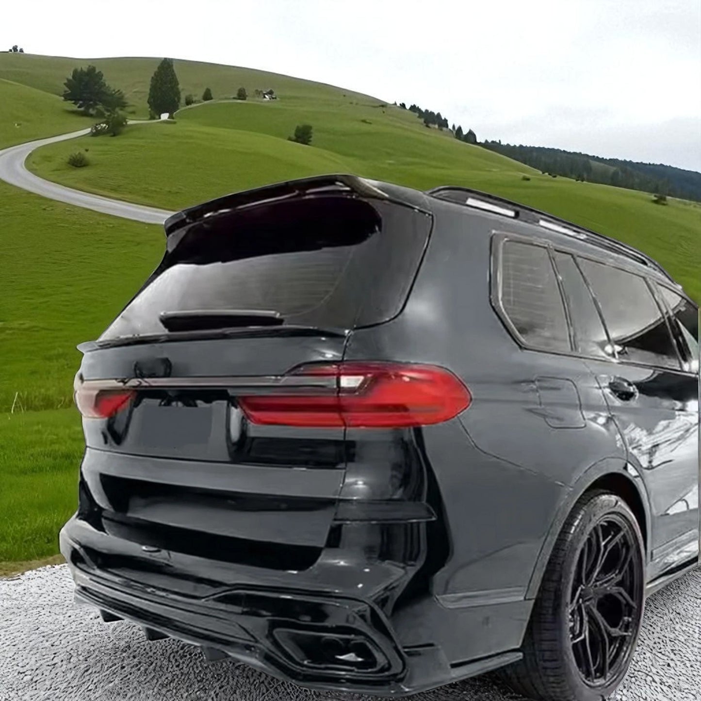 💫  Diffusore Posteriore Performance Nero Lucido per BMW X7 G07 (dal 2019)💫