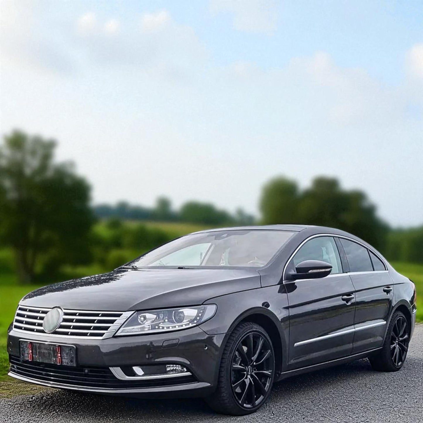 💫 Calandra Nera con Finitura Cromata adatta per VW CC (2012–2017)💫