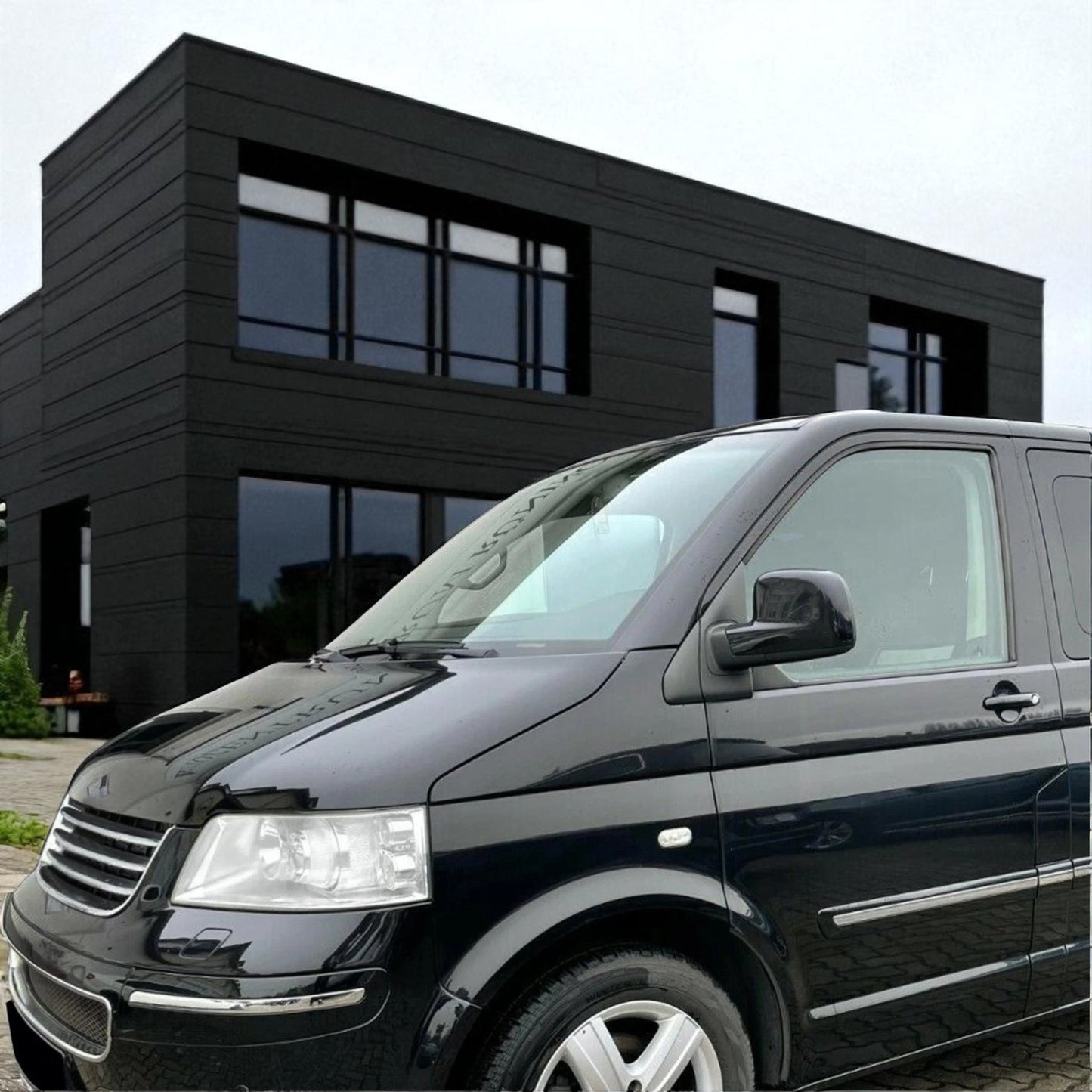 💫Maniglie Porte Esterne Nere (Sinistra + Destra) per VW Bus Transporter T5 💫