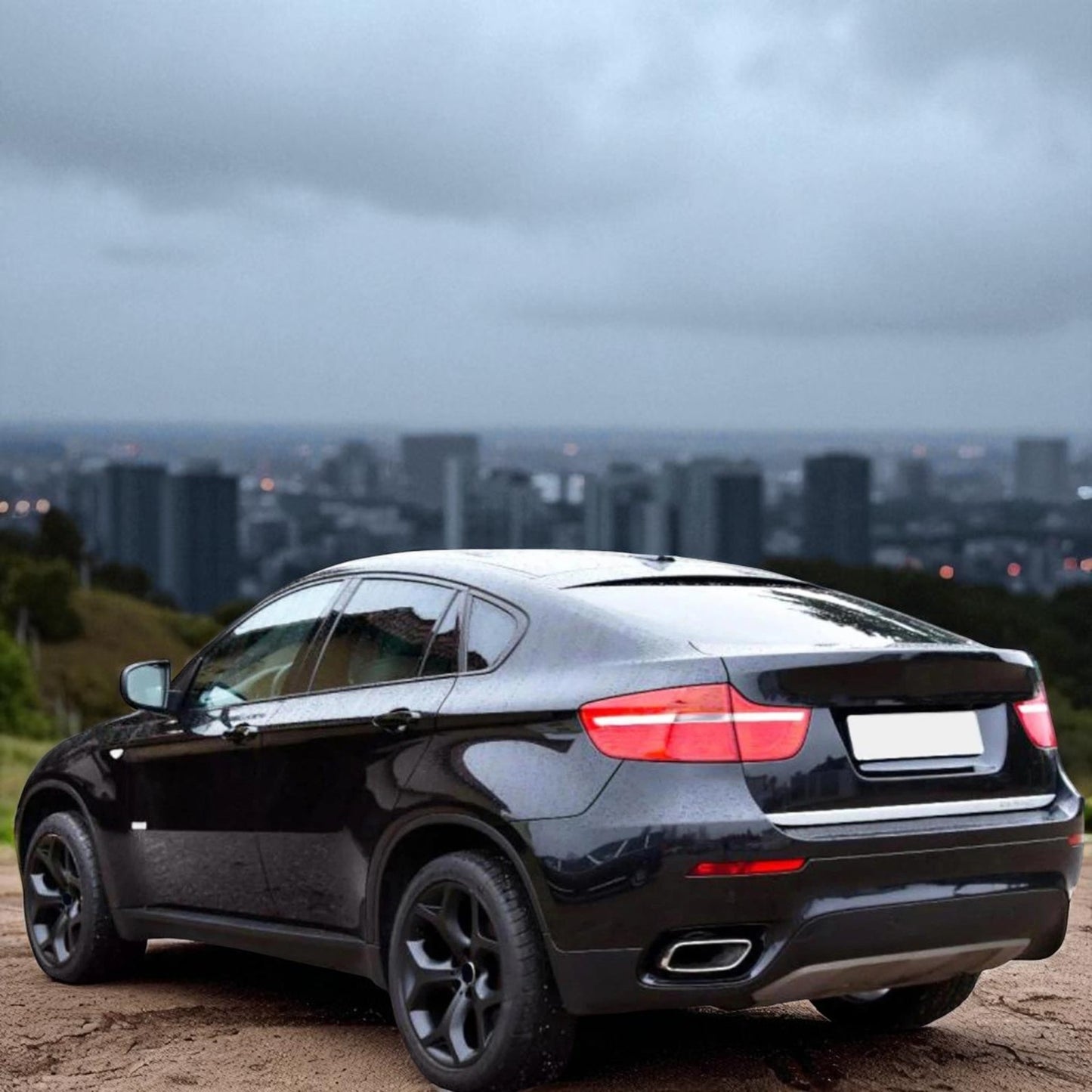 💫Terminali di Scarico Quadrati M50 Look in Acciaio Inossidabile per BMW X6💫