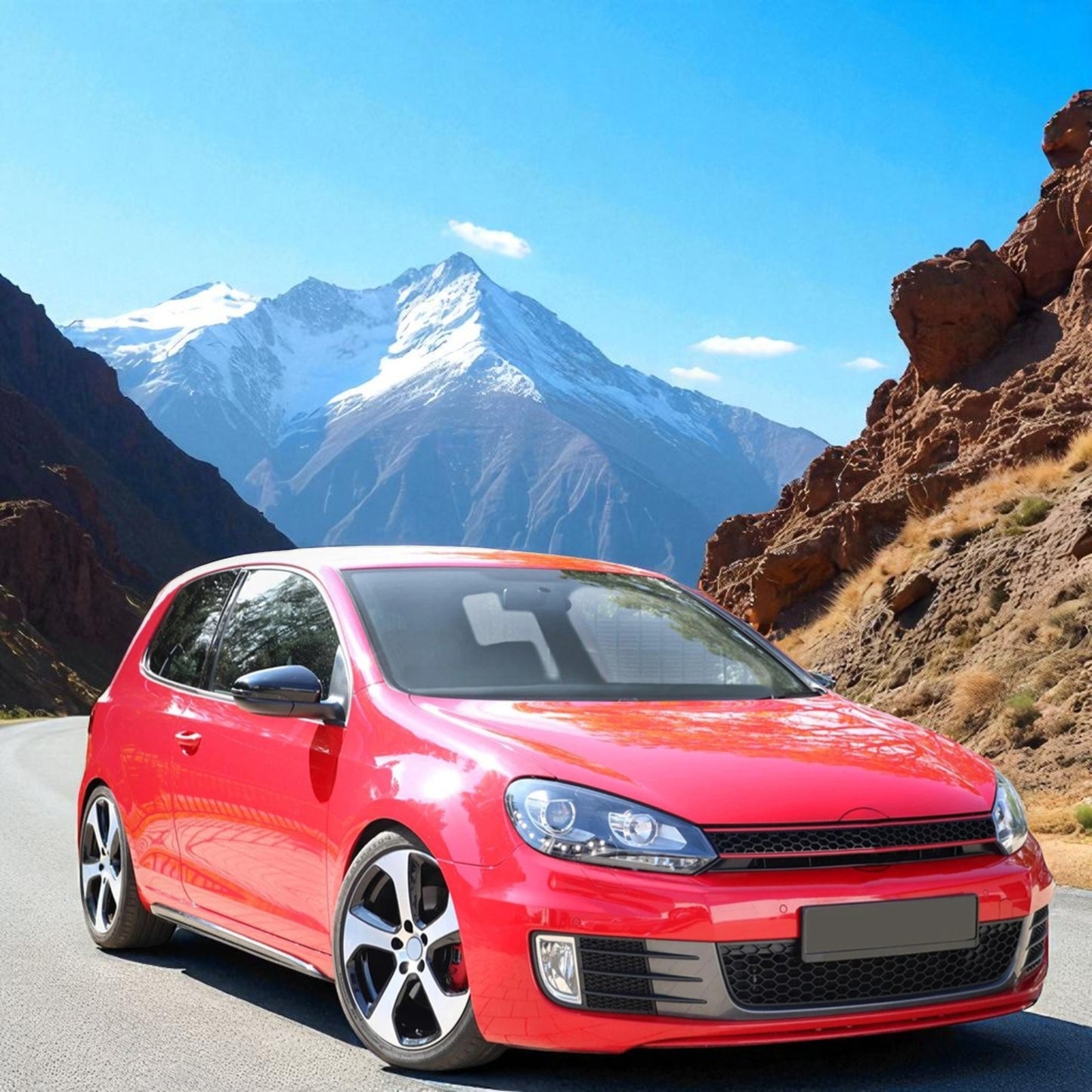 💫 Griglia Anteriore Nido d’Ape Sport Look Senza Stemma per VW Golf 6 / GTI💫