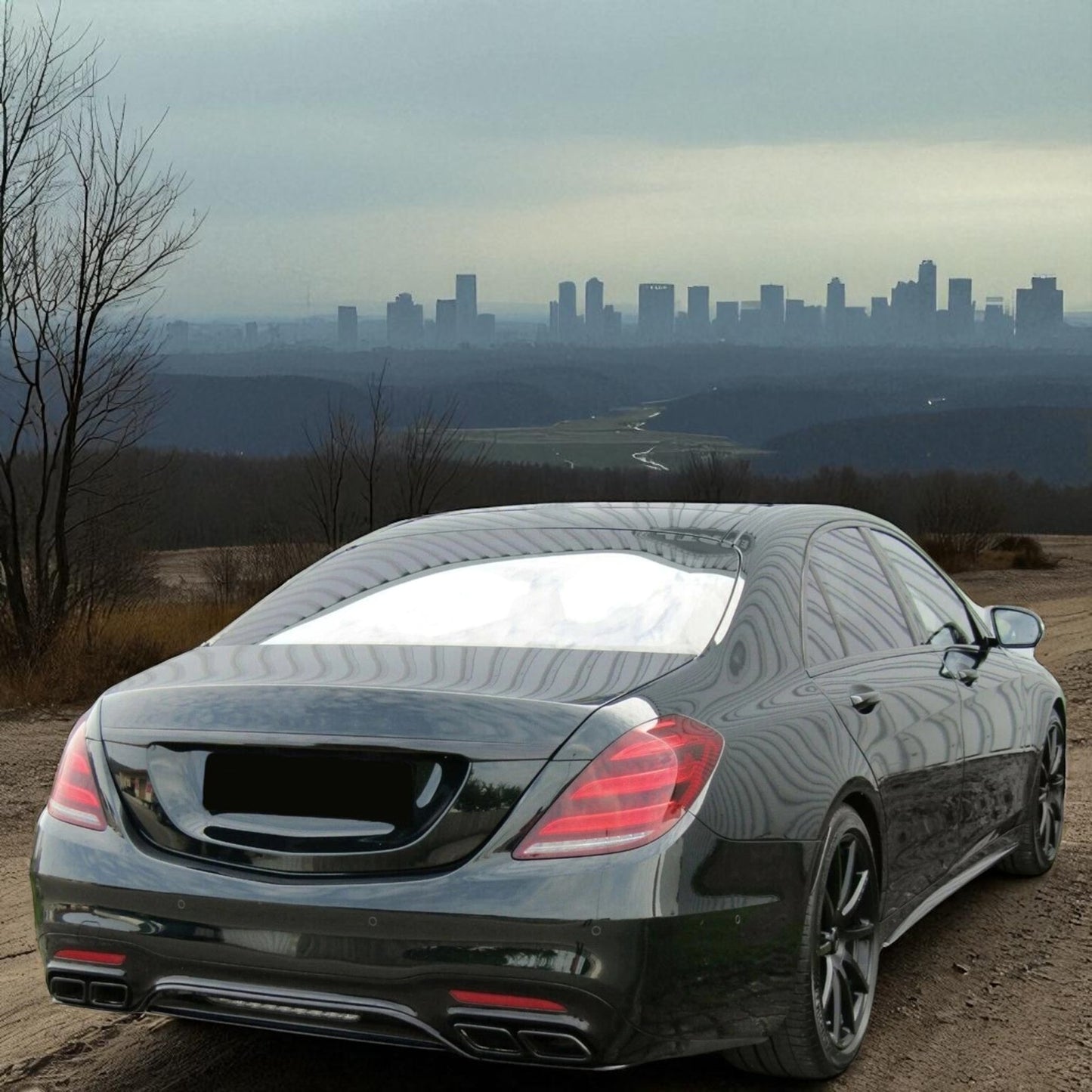 💫Diffusore Posteriore Sportivo con Terminali di Scarico per Mercedes Classe S💫