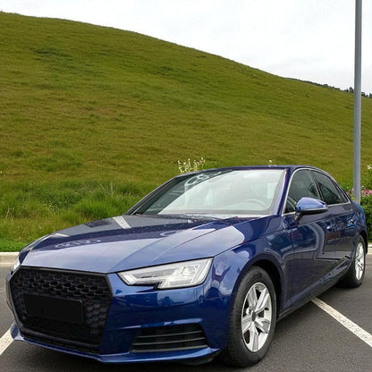 💫Griglia Sportiva a Nido d'Ape Nero Lucido Senza Emblema per Audi A4 B9 8W💫