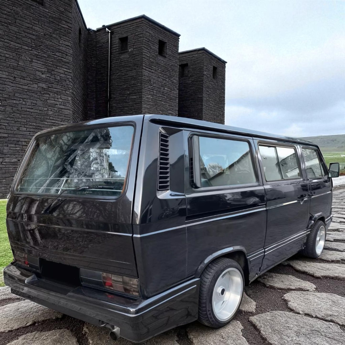 💫 Coppia Fari Posteriori Nero Fumé per VW Bus Box Transporter T3 (1979–1992)💫