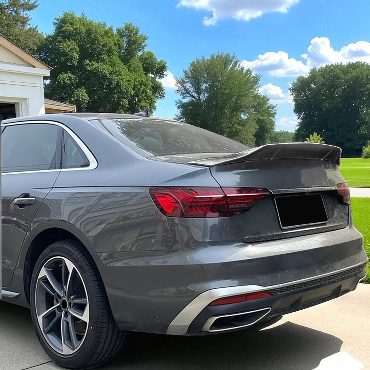 💫Spoiler Posteriore Coda d’Anatra Nero Lucido per Audi A4 8W Berlina 💫
