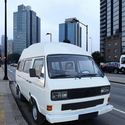 💫Faro Rettangolare Carat con Doppio Faretto Nero Fumé per VW Bus T3 💫