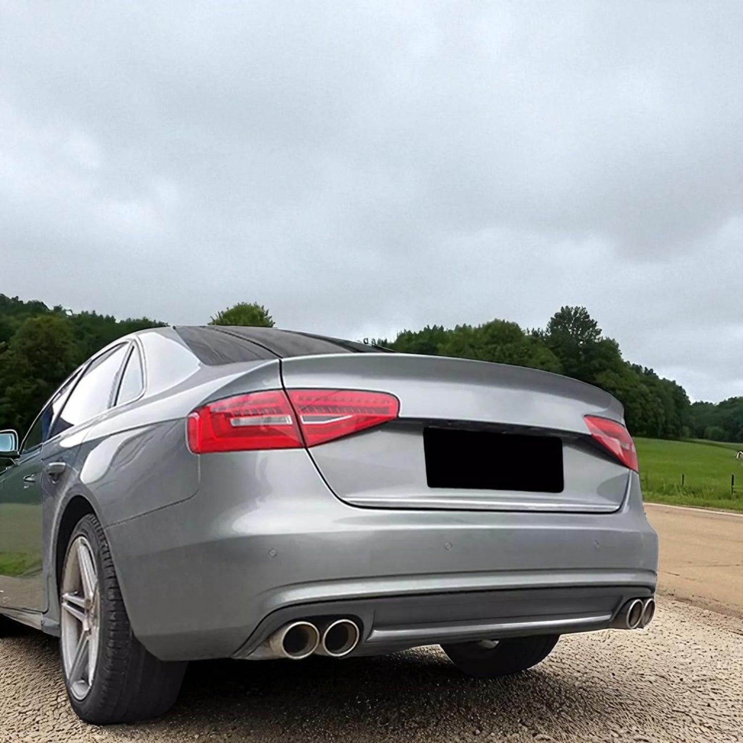 💫Diffusore + Terminali Scarico per Audi A4 B8 Berlina/Avant (2007–2011)💫