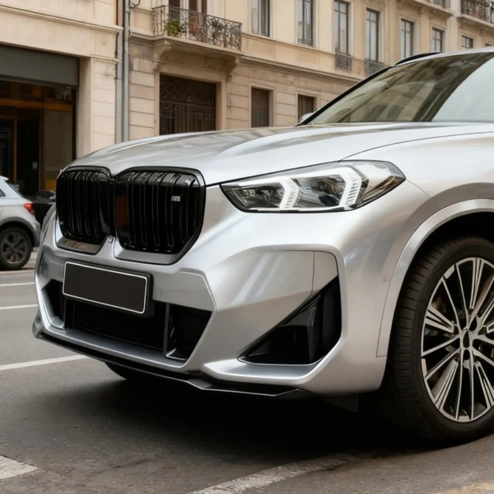 💫 Splitter Anteriore Nero Lucido Per BMW X1 U11 Versione Sportiva 2023 2024💫