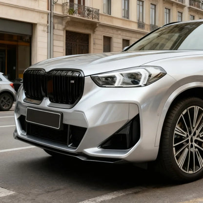 💫 Splitter Anteriore Nero Lucido Per BMW X1 U11 Versione Sportiva 2023 2024💫