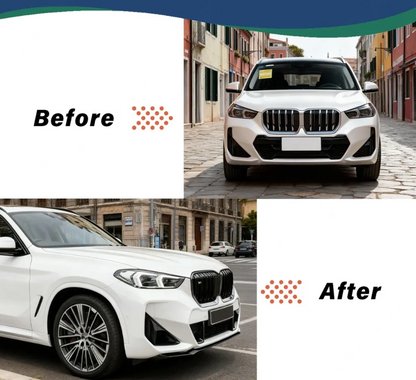 💫 Splitter Anteriore Nero Lucido Per BMW X1 U11 Versione Sportiva 2023 2024💫