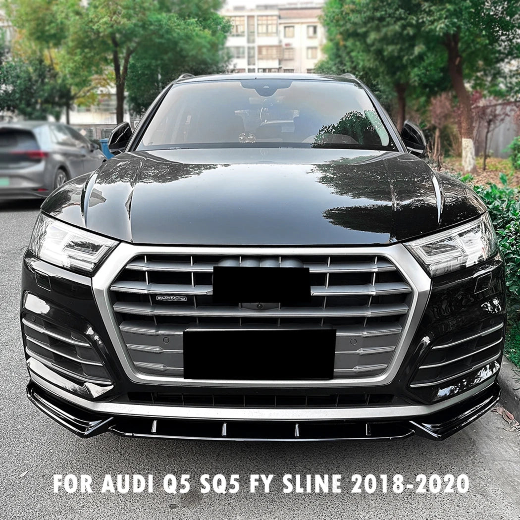 💫Splitter Anteriore Nero Lucido - AUDI Q5 FY S-line 2018+ 💫