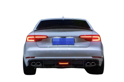 💫ART.4595 Diffusore ABS (Nero Lucido) adatto per Audi A4 S4 S-Line 2017-2019💫