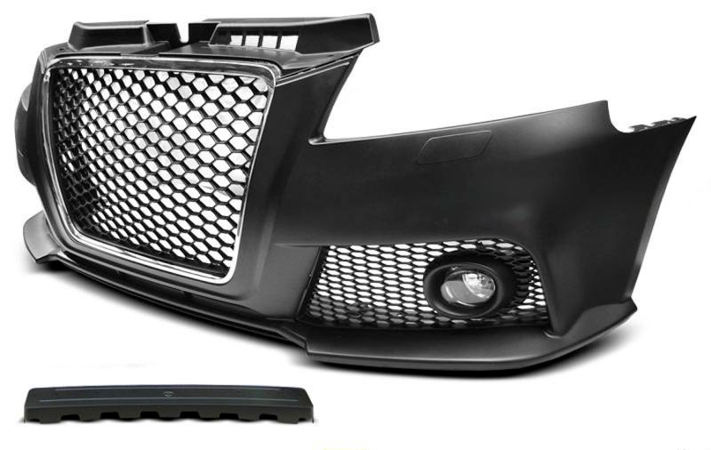💫ART.10322 PARAURTI ANTERIORE 'SPORT' CHROMO NERO PER AUDI A3 08-12💫