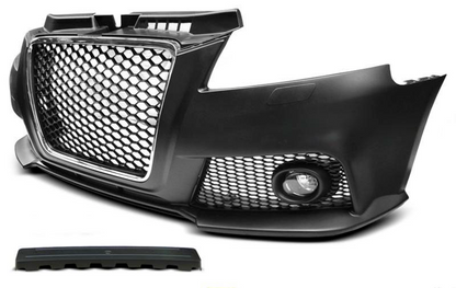 💫ART.10322 PARAURTI ANTERIORE 'SPORT' CHROMO NERO PER AUDI A3 08-12💫