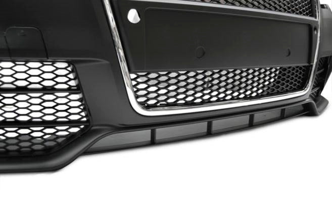 💫ART.10323 PARAURTI ANTERIORE 'SPORT' CHROMO NERO PER AUDI A4 04-08💫