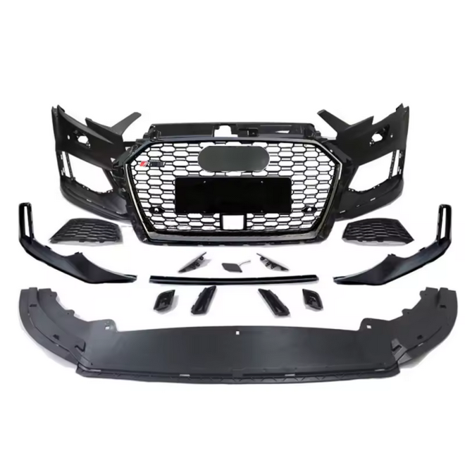💫ART.8235 Paraurti Anteriore stile RS3 per Audi A3 8V S3 Berlina con foro ACC 17-19 💫