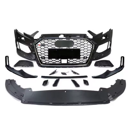 💫ART.8235 Paraurti Anteriore stile RS3 per Audi A3 8V S3 Berlina con foro ACC 17-19 💫