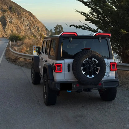 💫ART.8132 Spoiler con Luci LED per Jeep Wrangler JL JK 2007-2023 💫