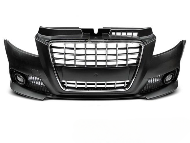 💫ART.7544 Paraurti Anteriore Stile S3 Cromato Nero per AUDI A3 2008-2012💫
