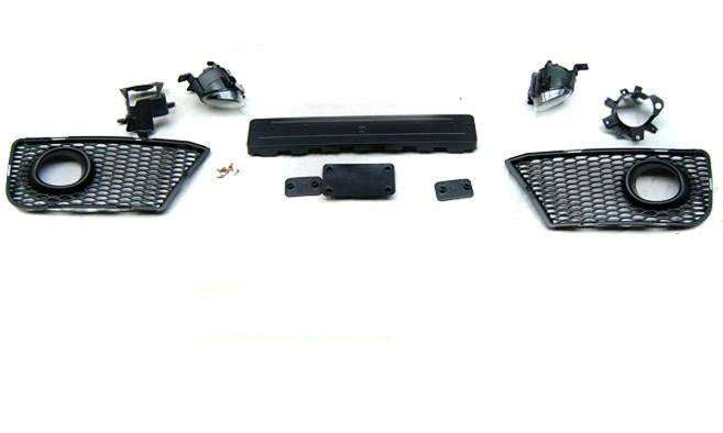 💫ART.10322 PARAURTI ANTERIORE 'SPORT' CHROMO NERO PER AUDI A3 08-12💫